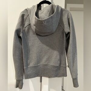 Gray Lululemon Scuba Full-Zip Hoodie
